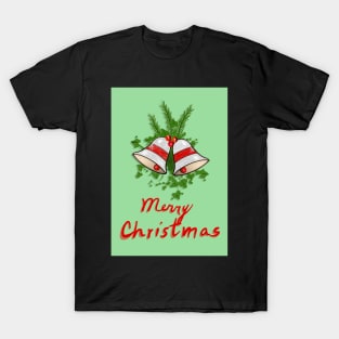 Silver Bells Christmas Greeting Card T-Shirt